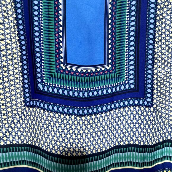 Brixon Ivy Tank Top Blouse Blue Black Loose Flowy Fit Button Up Woman sz XL - Picture 6 of 7